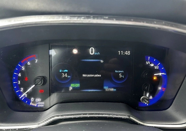 Toyota Corolla cena 87900 przebieg: 53000, rok produkcji 2019 z Orzesze małe 436